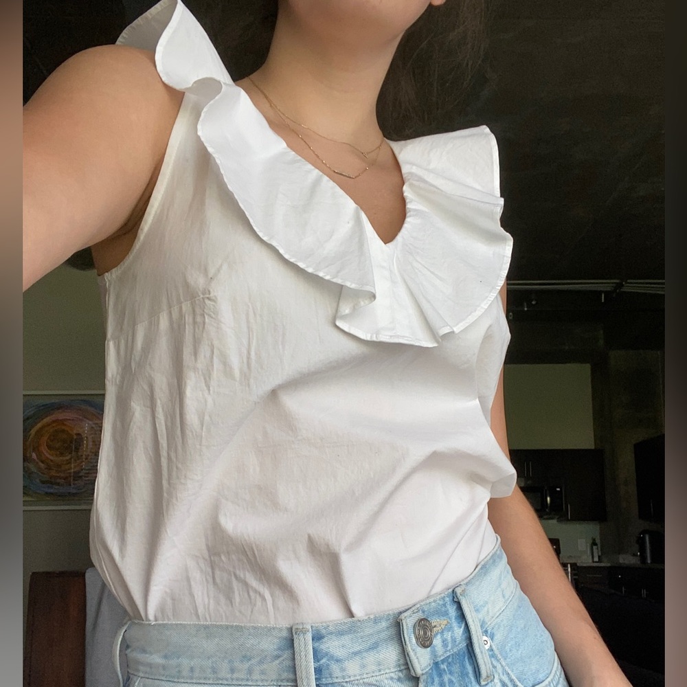 J. Crew white blouse